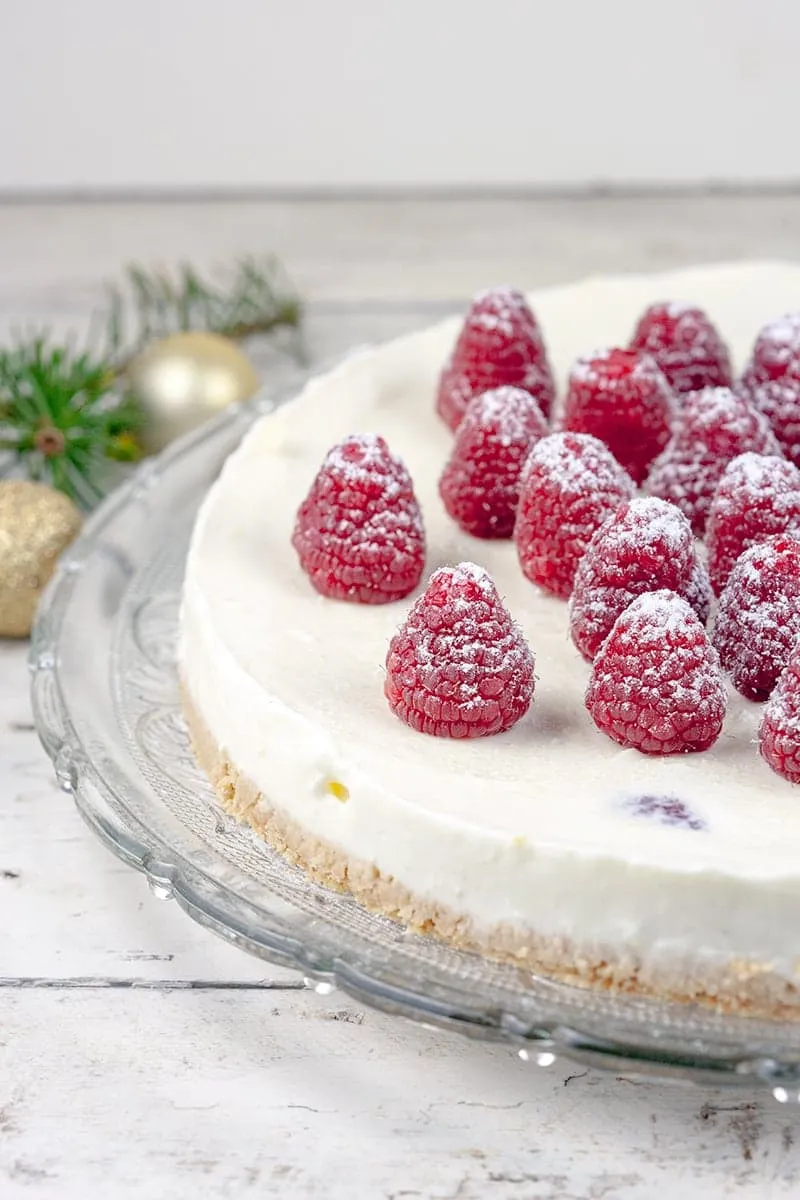 Frambozen cheesecake