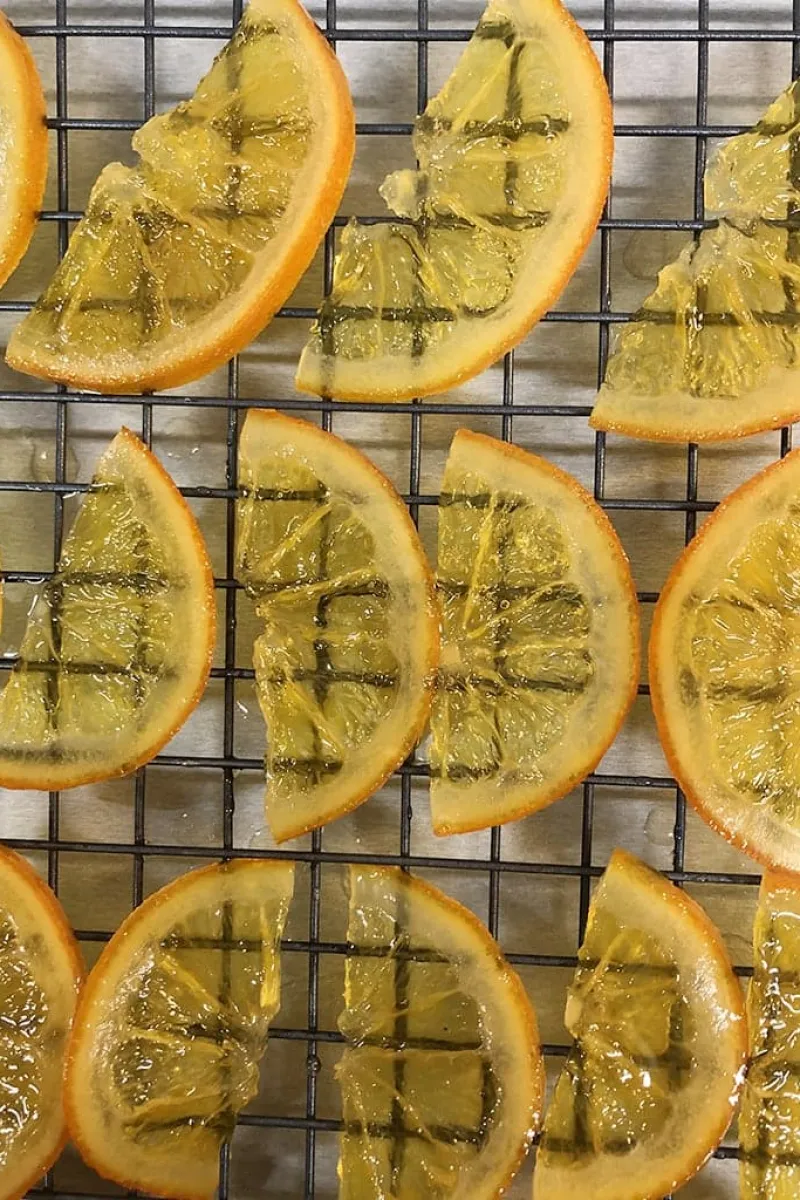 Gekonfijte sinaasappelpartjes