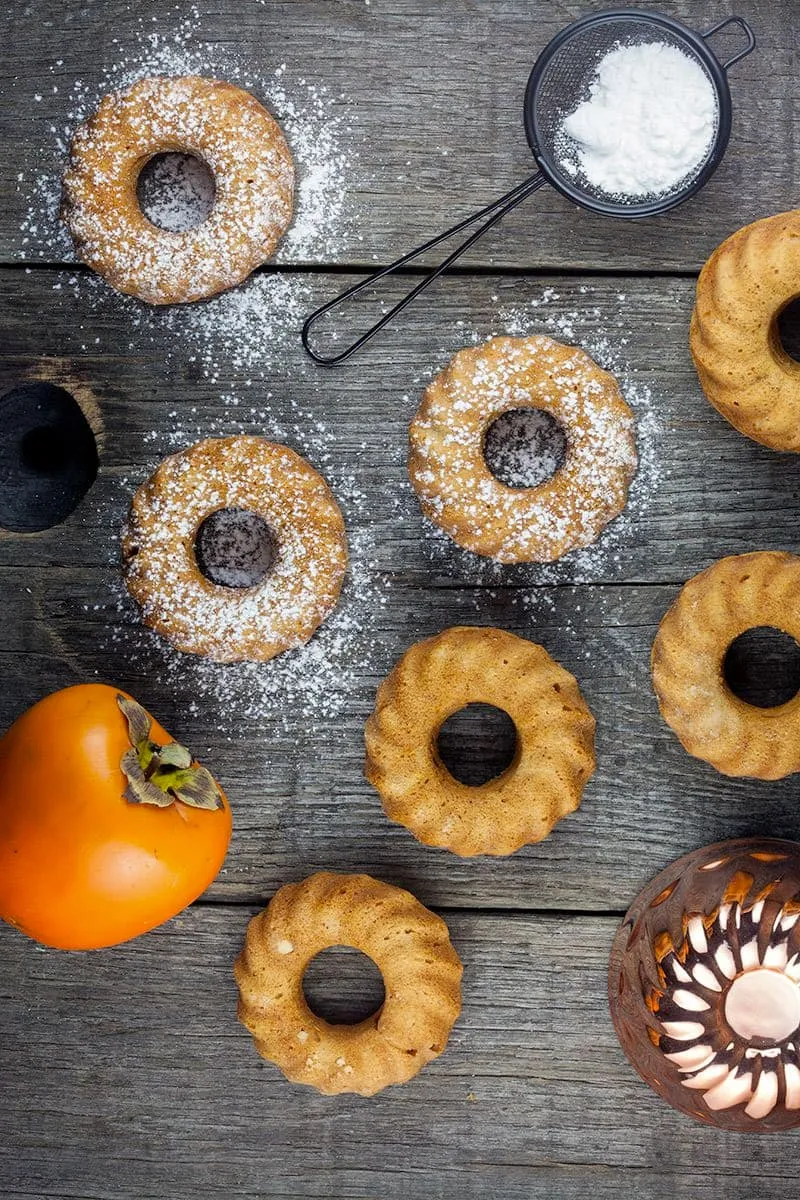 Mini tulband cakejes met kaki