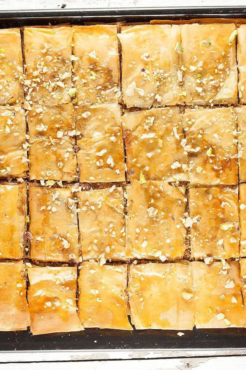 Zelfgemaakte baklava