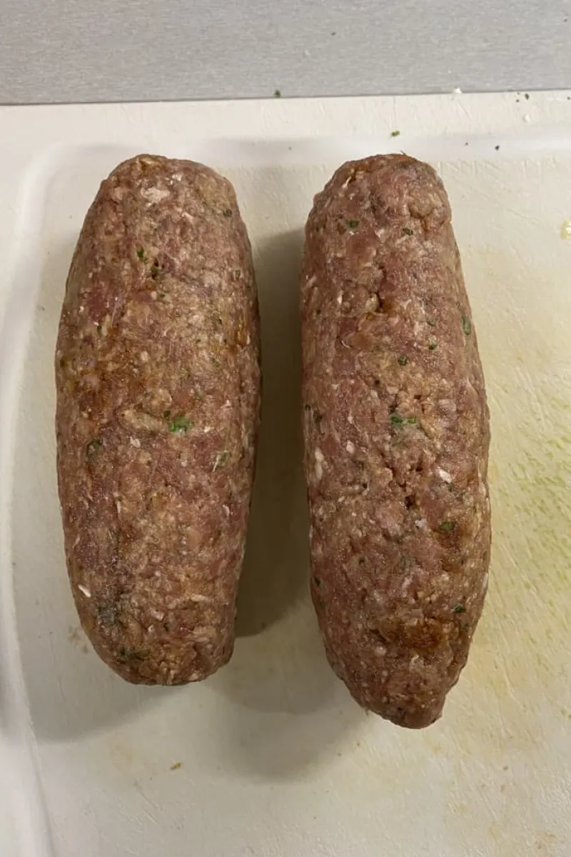 Bifteki met feta voorbereiden 3