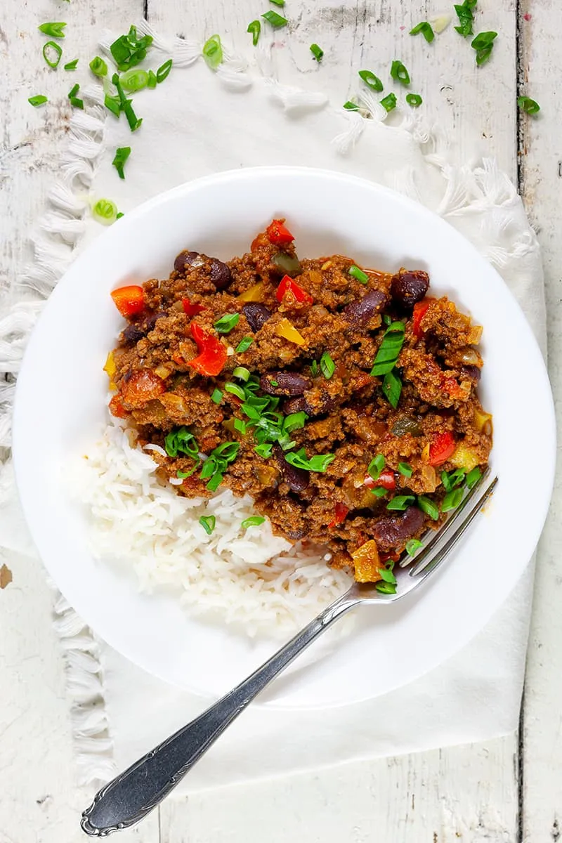 Chili con carne (chili met vlees)