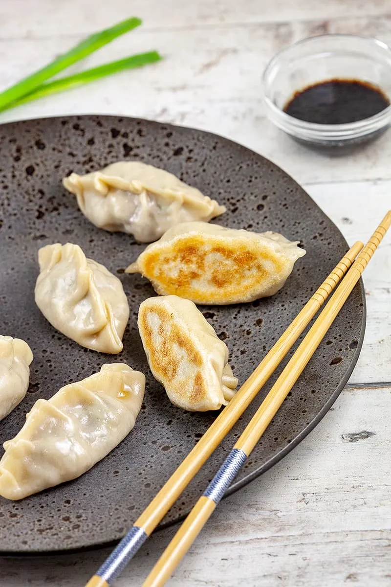 Gyoza met gehakt