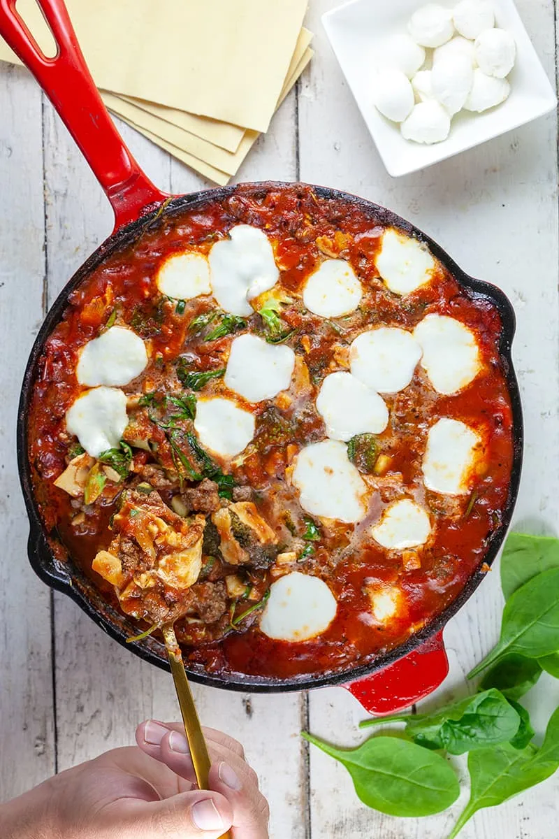 Lasagnette (lasagne uit de pan)