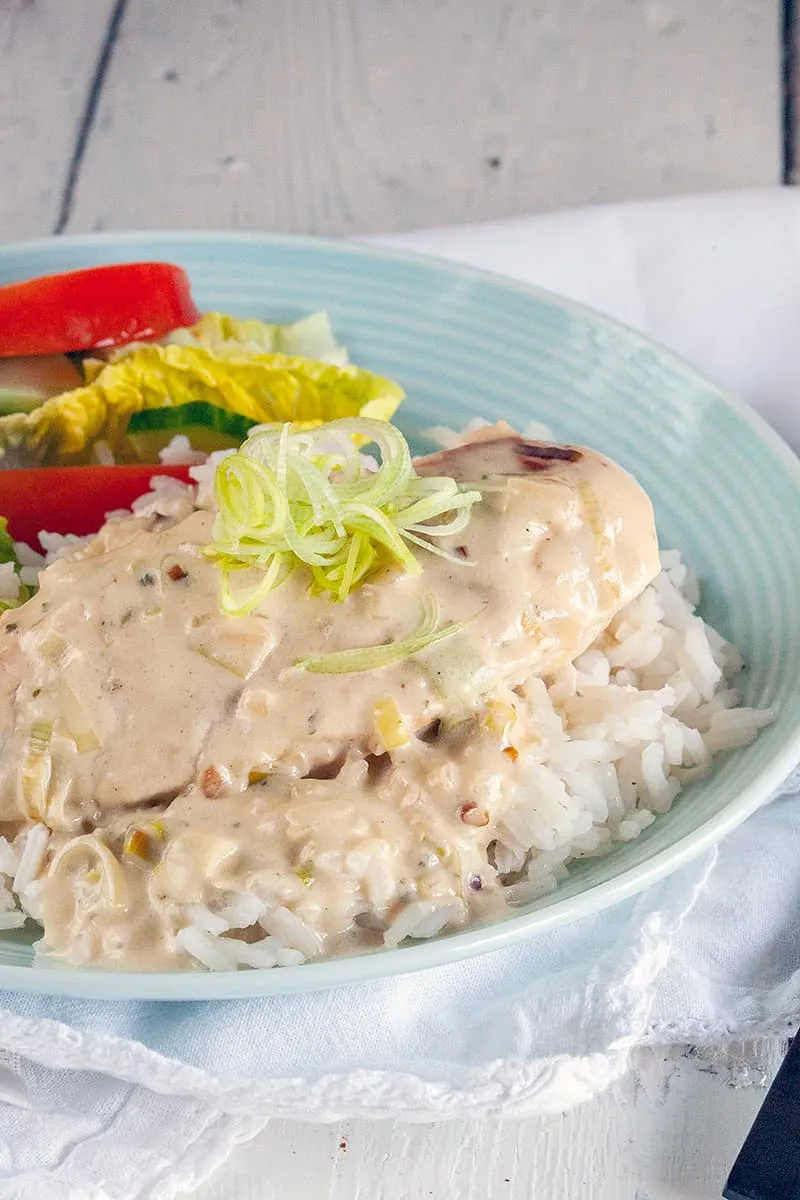 Makkelijke kip met Boursin saus