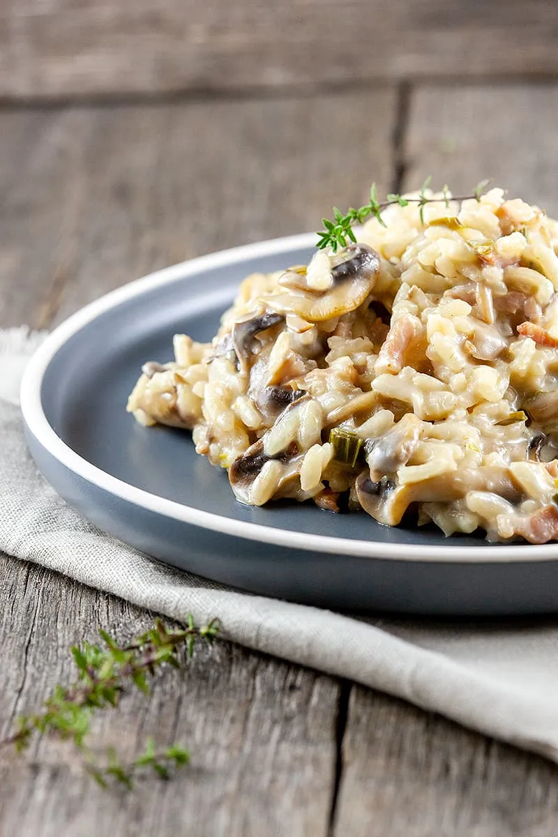 Risotto met champignons en mascarpone