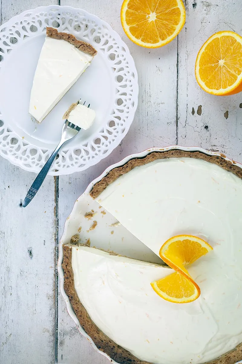 Sinaasappel cheesecake