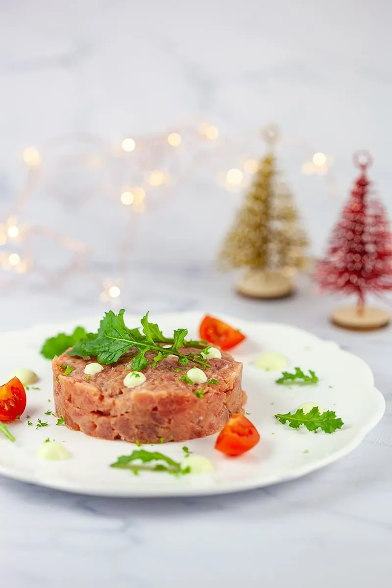 Tonijntartaar met wasabi