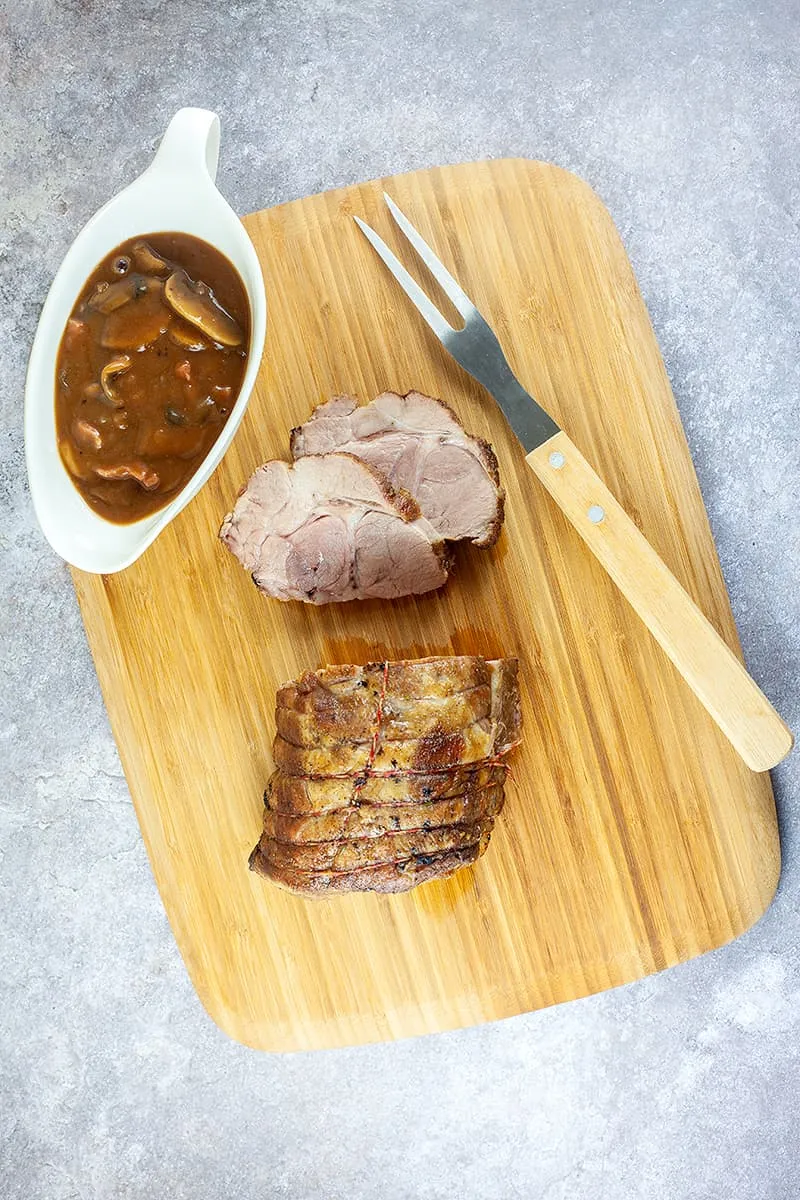 Varkensrollade uit de oven