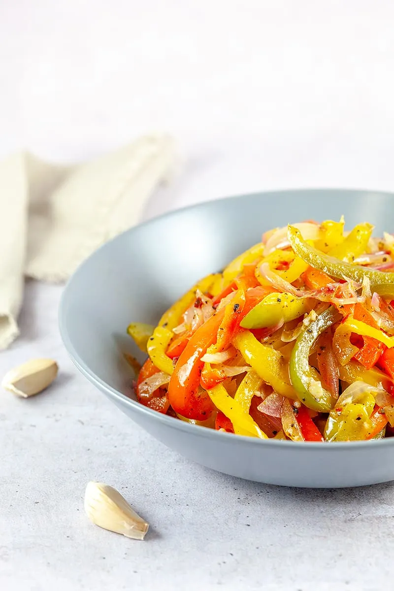 Gebakken paprikasalade