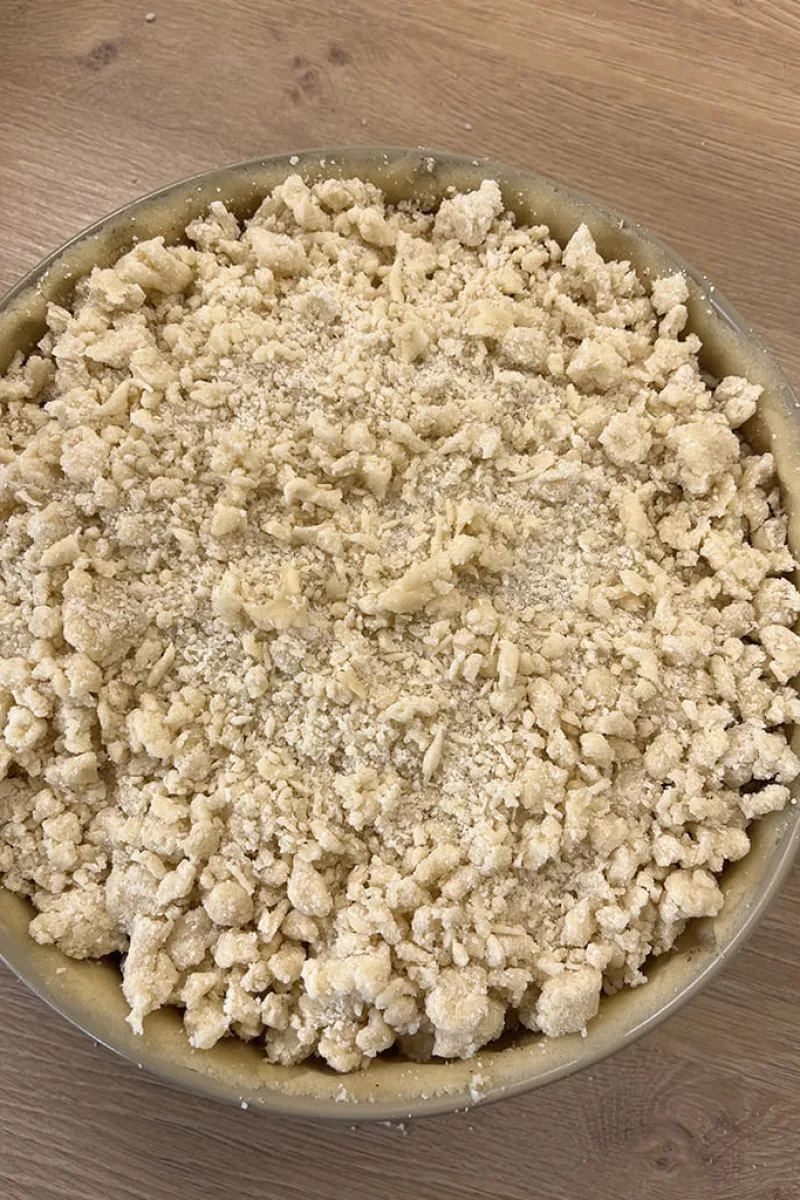 Appelkruimeltaart voorbereiden - stap 3