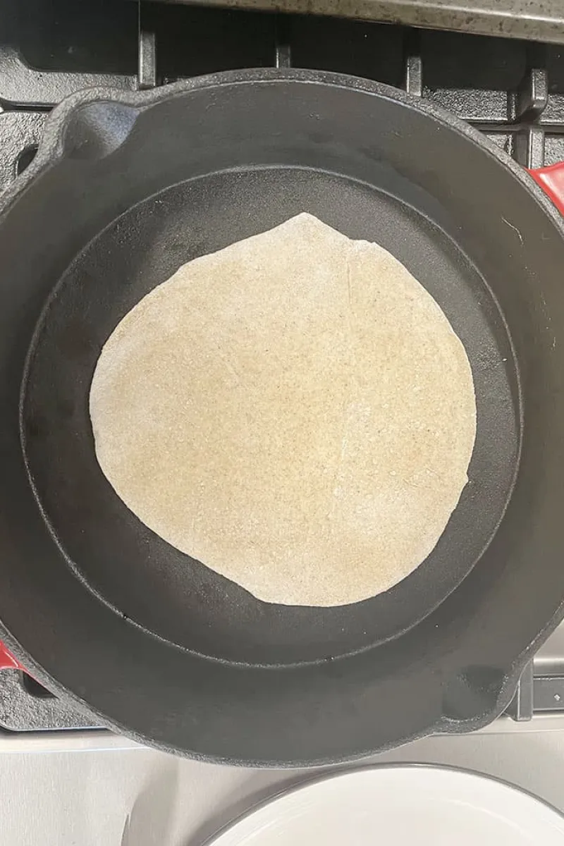 Chapati in droge pan