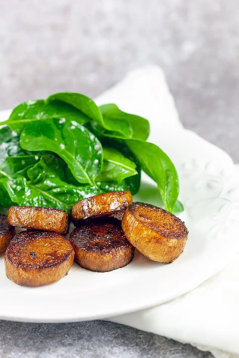 Gebakken Nagaimo (Japanse berg yam)