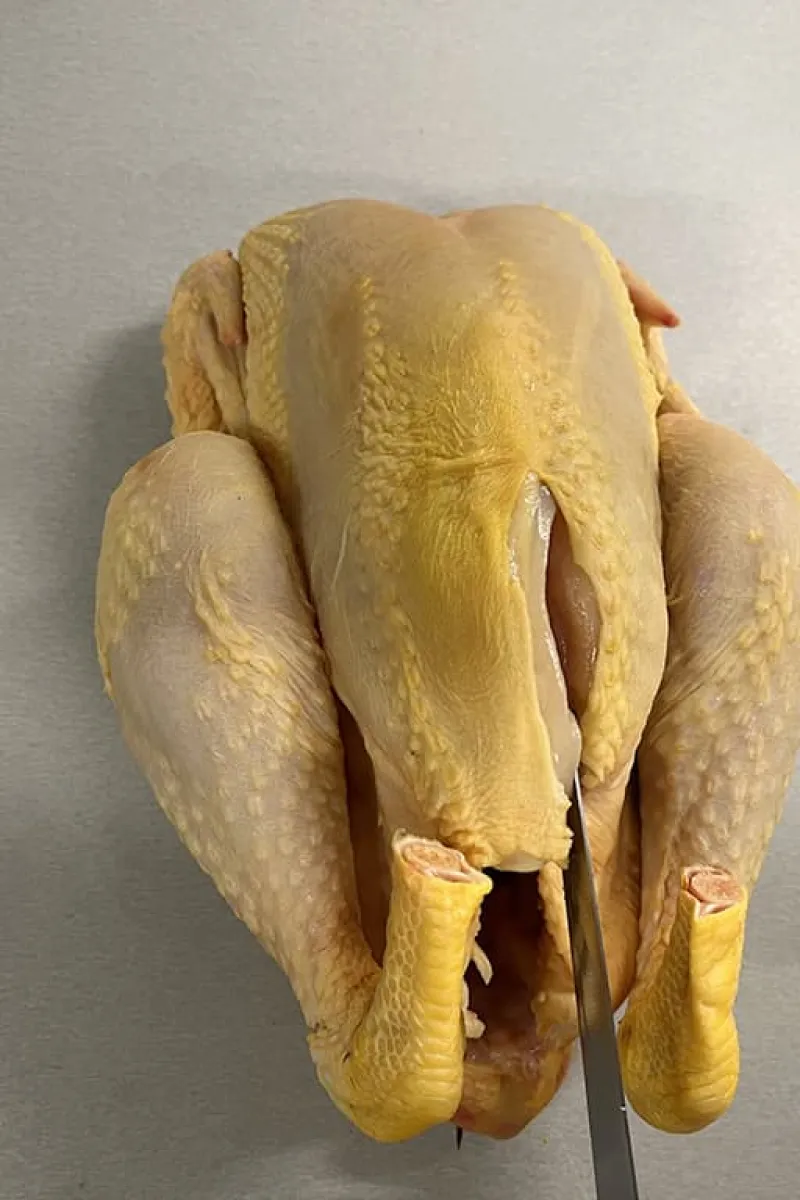 Zelf gevlinderde kip maken - stap 2