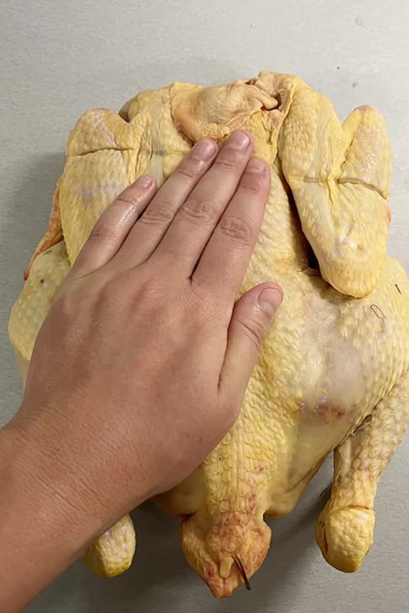 Zelf gevlinderde kip maken - stap 5