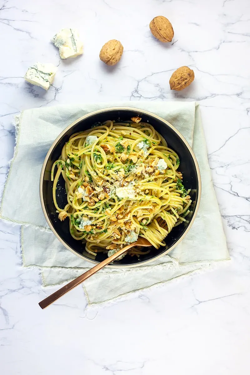 Pasta met gorgonzolasaus