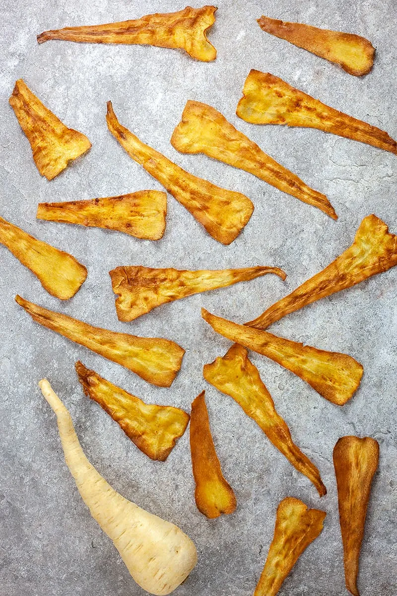 Pastinaak chips uit de oven