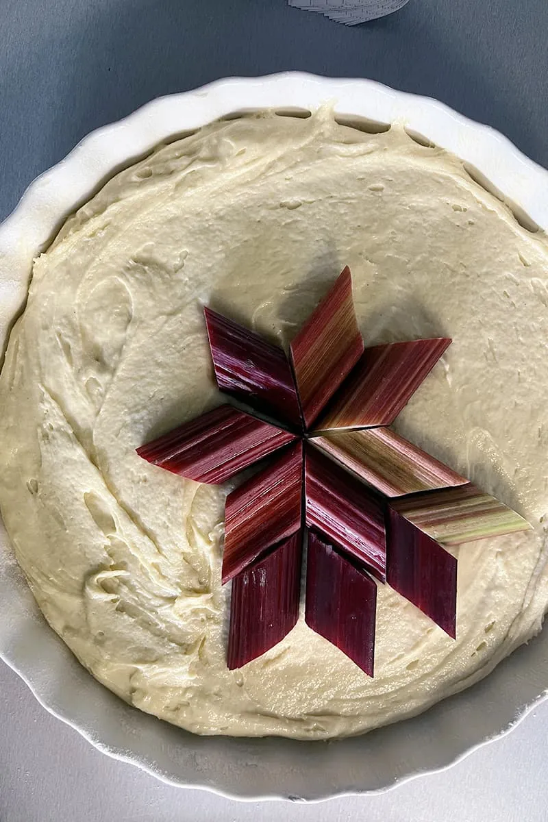 Rabarbertaart bekleden - stap 1