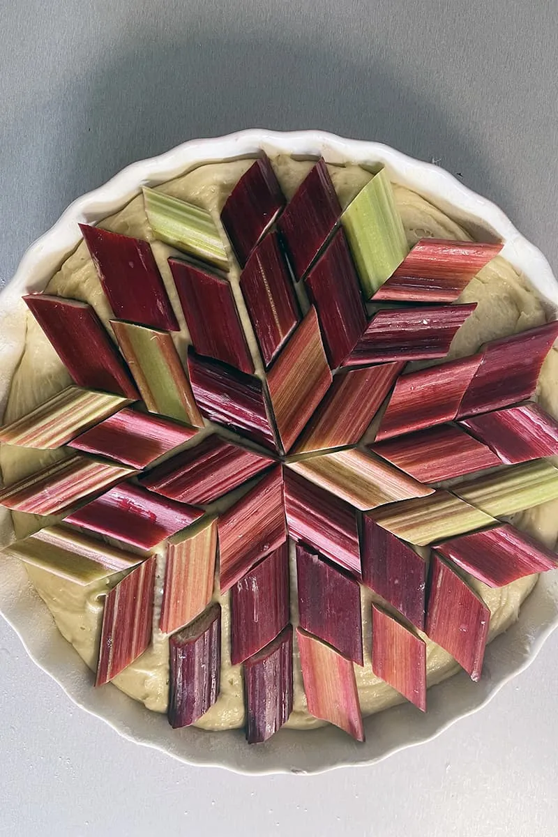 Rabarbertaart bekleden - stap 2