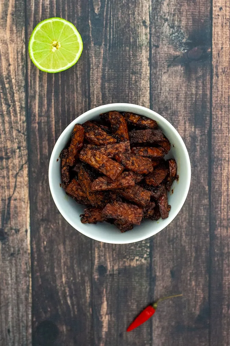 Sambal goreng tempeh kering