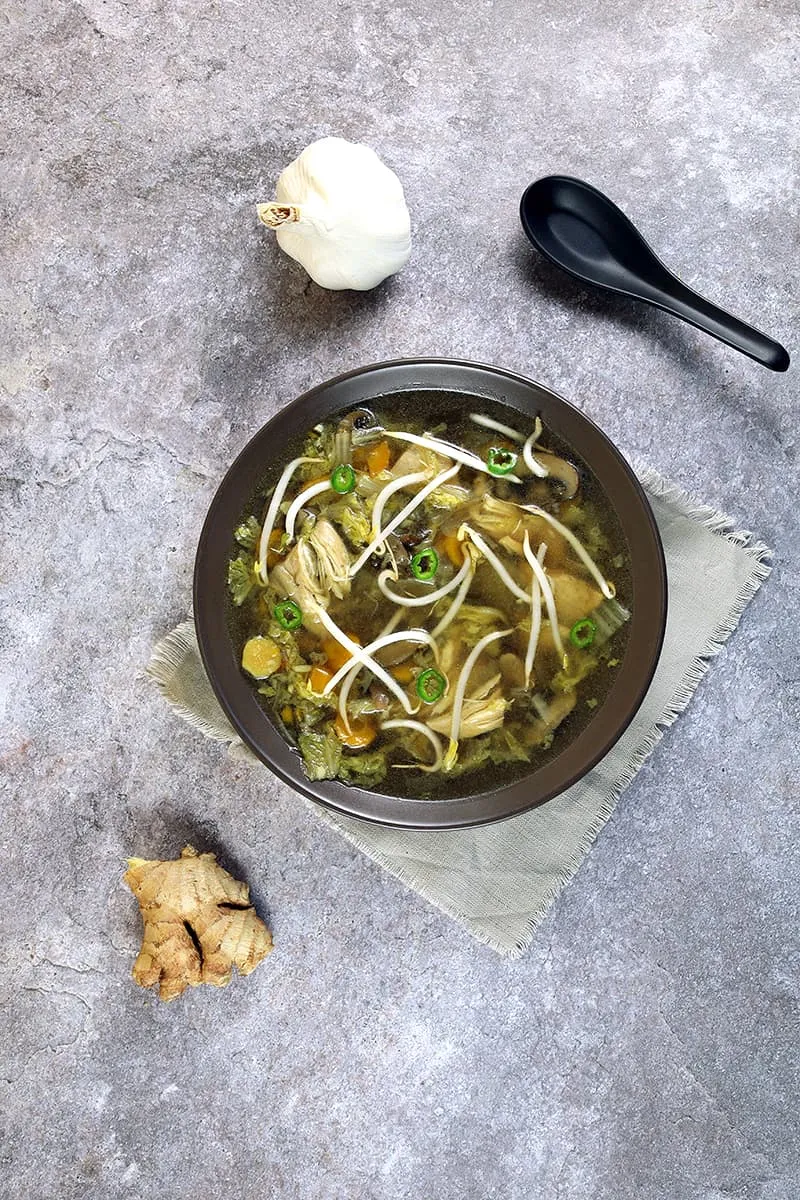 Aziatische kippensoep