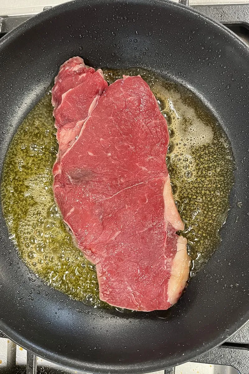 Entrecôte bakken - stap 1