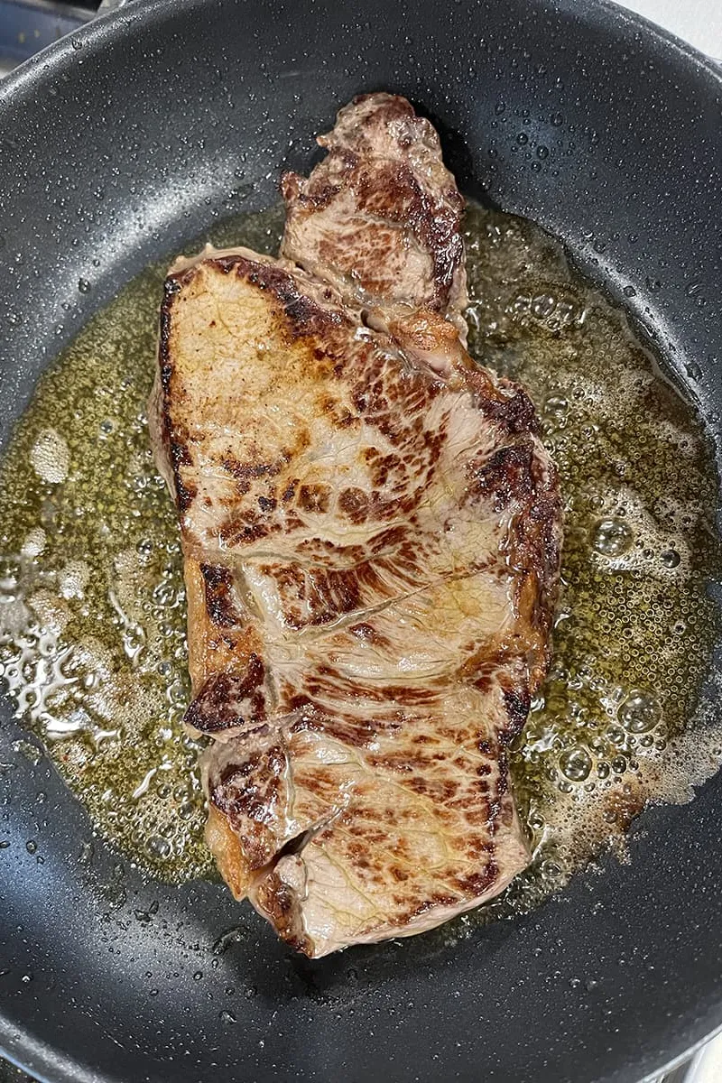 Entrecôte bakken - stap 2