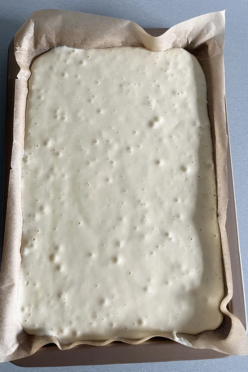 Frambozen bûche de Noël - stap 1