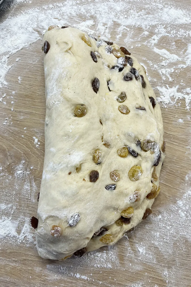 Kerststol maken - stap 3