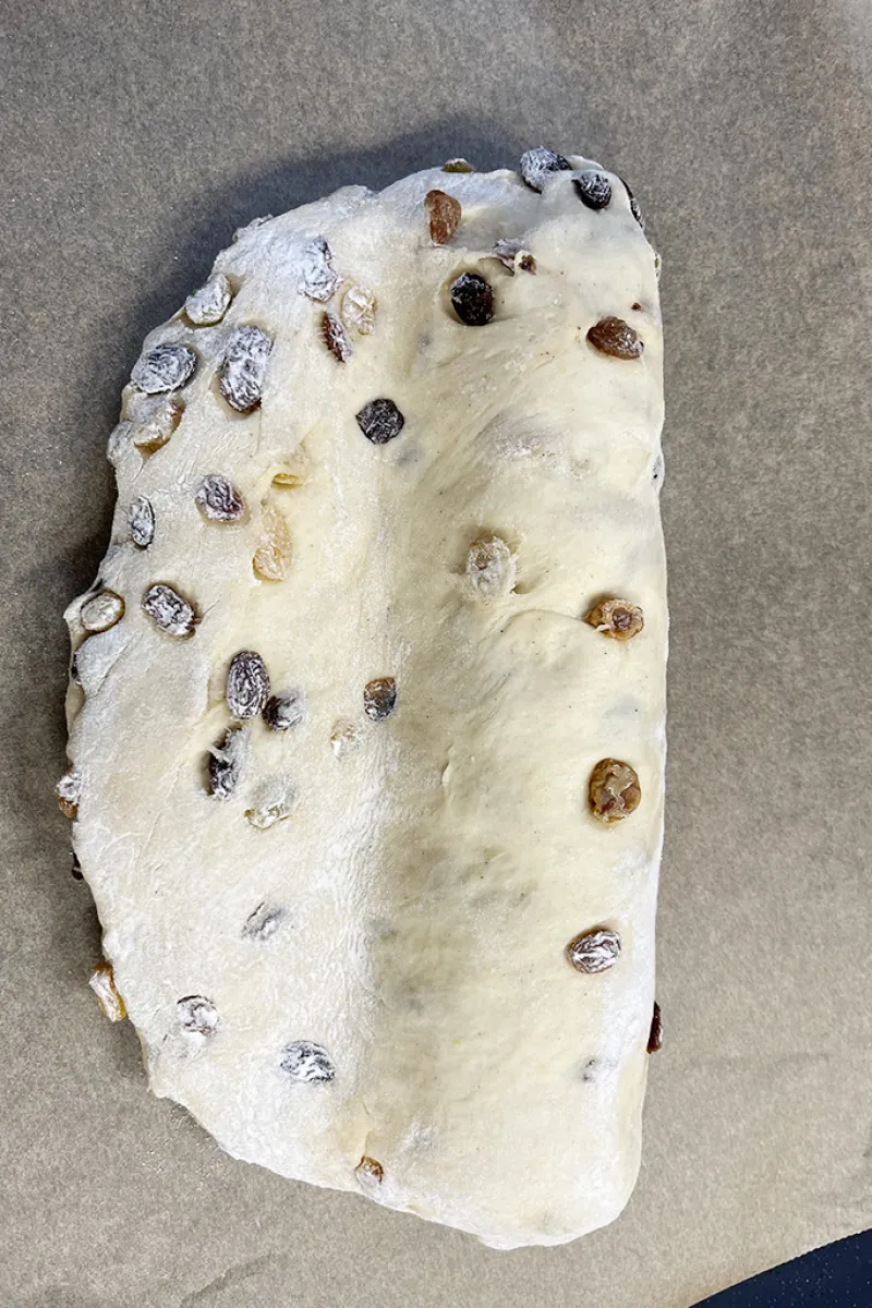 Kerststol maken - stap 4