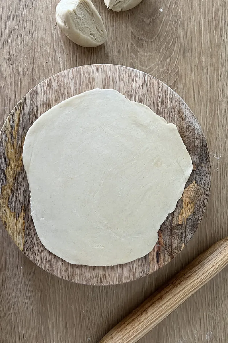 Lachha paratha maken - stap 1