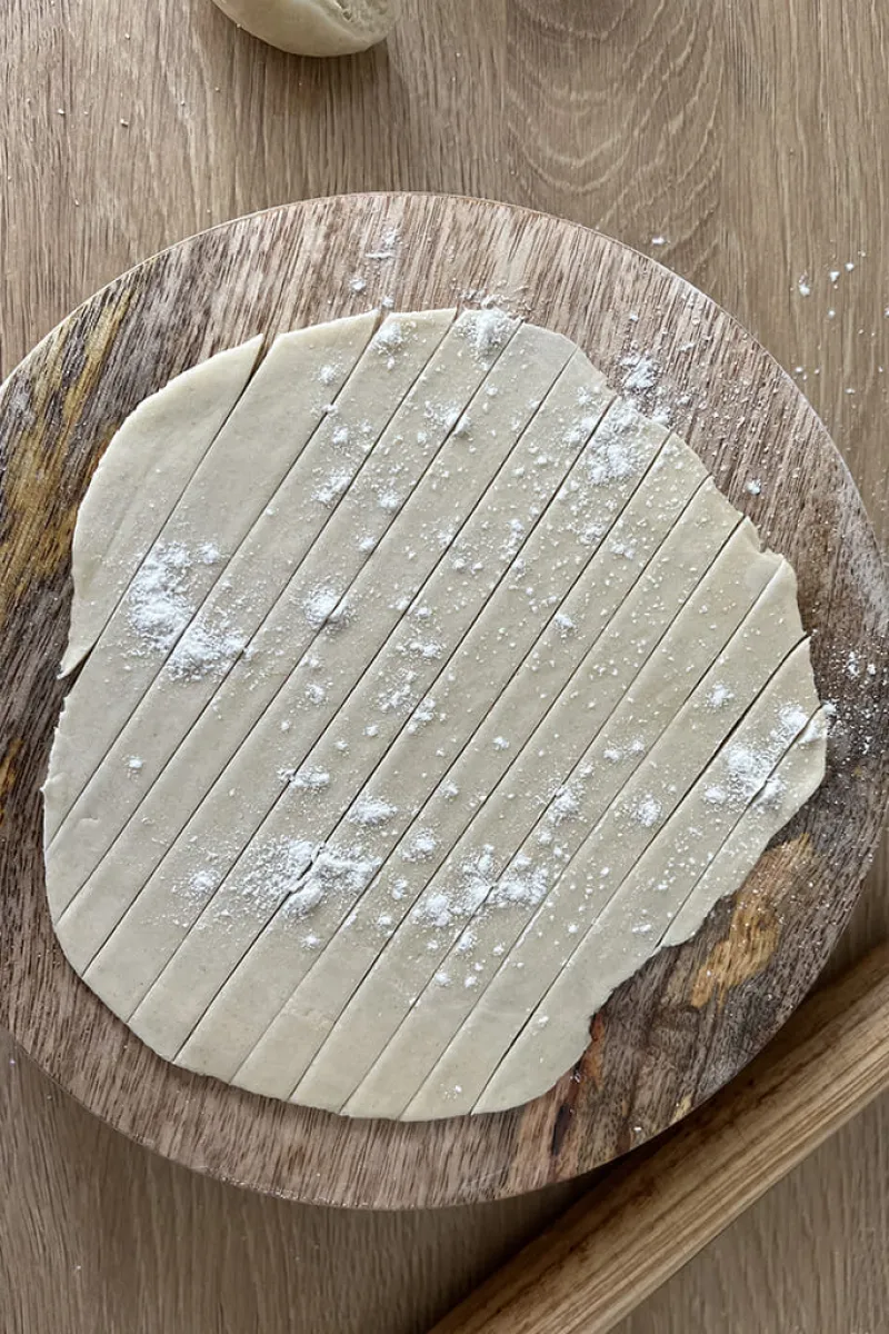 Lachha paratha maken - stap 2