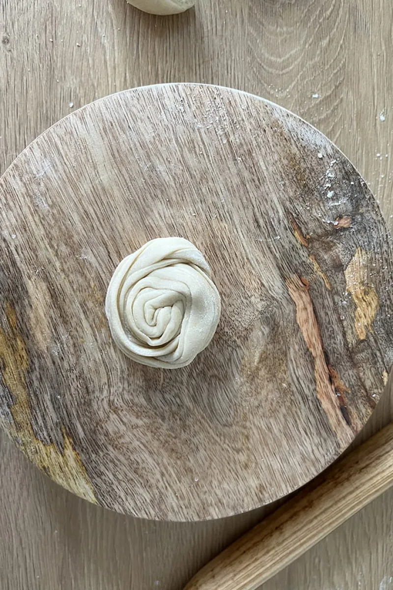 Lachha paratha maken - stap 5