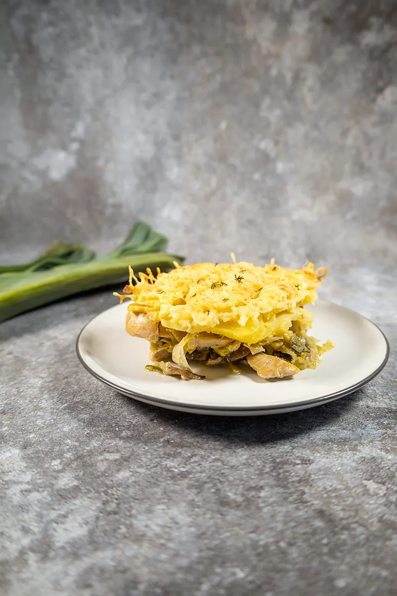 Preischotel met kip en champignons