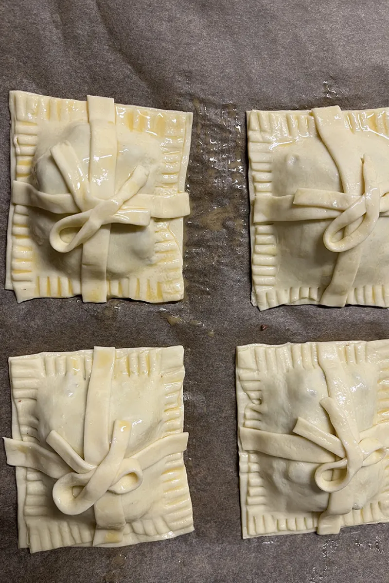 Sinterklaas pakjes van bladerdeeg maken - stap 6