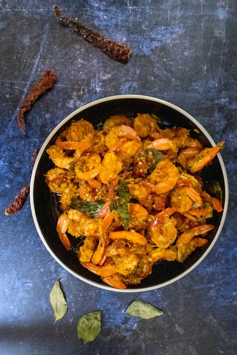 Tawa kolambi - Pittige garnalen