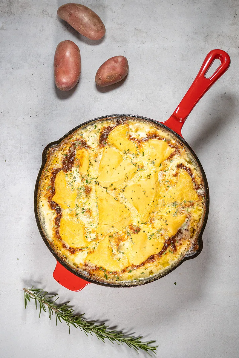 Vegetarische tartiflette