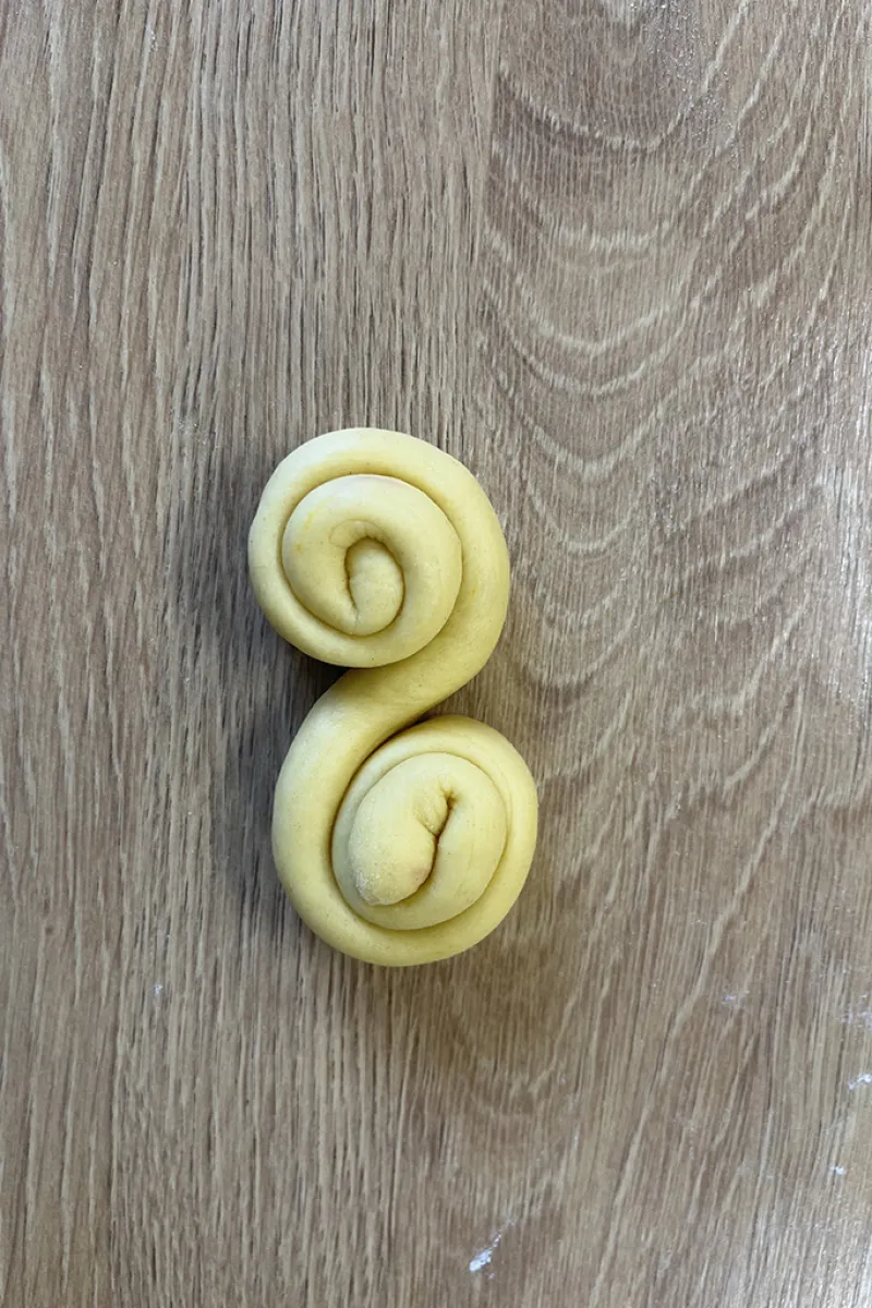 Zweedse saffraanbroodjes maken - stap 3