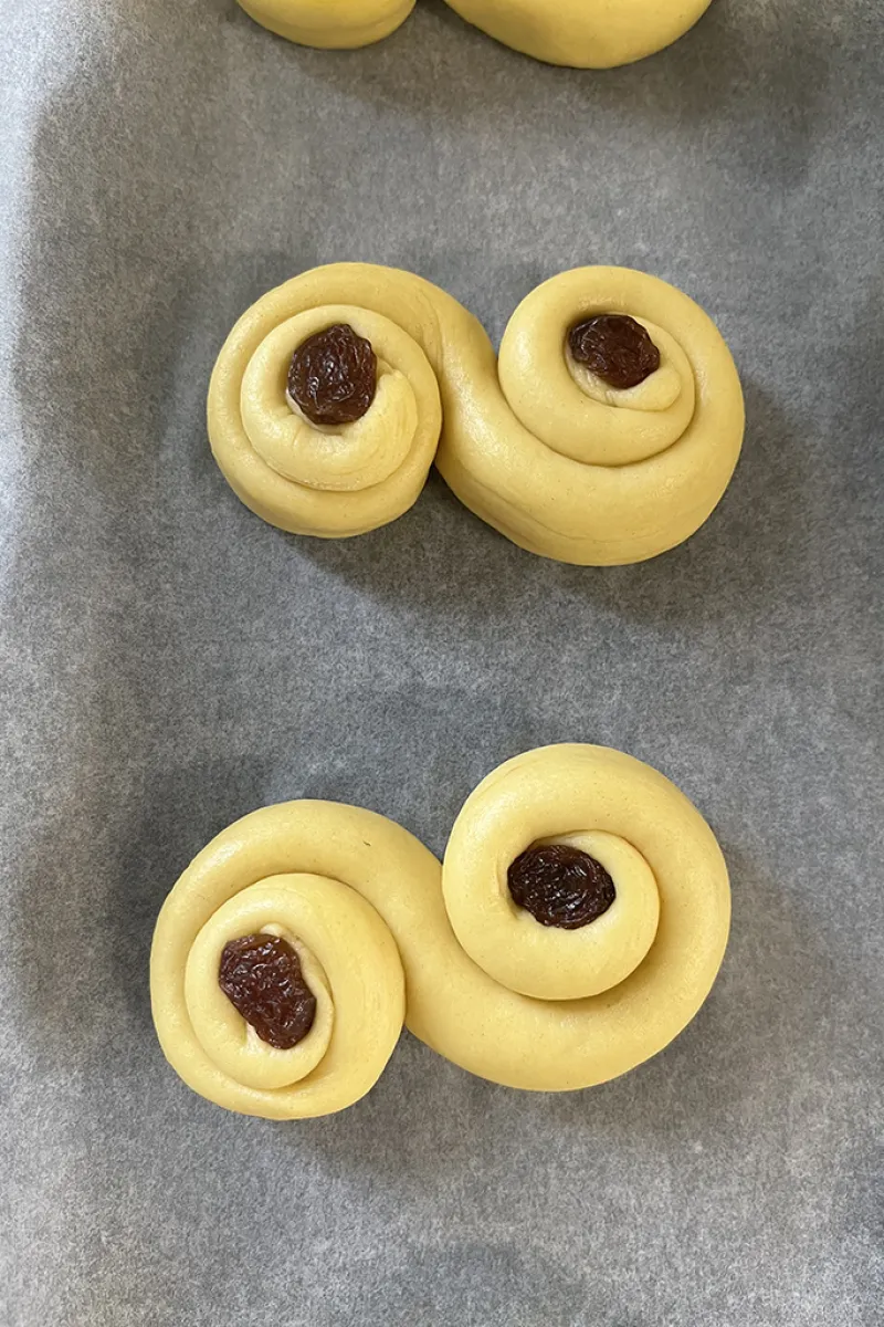 Zweedse saffraanbroodjes maken - stap 4