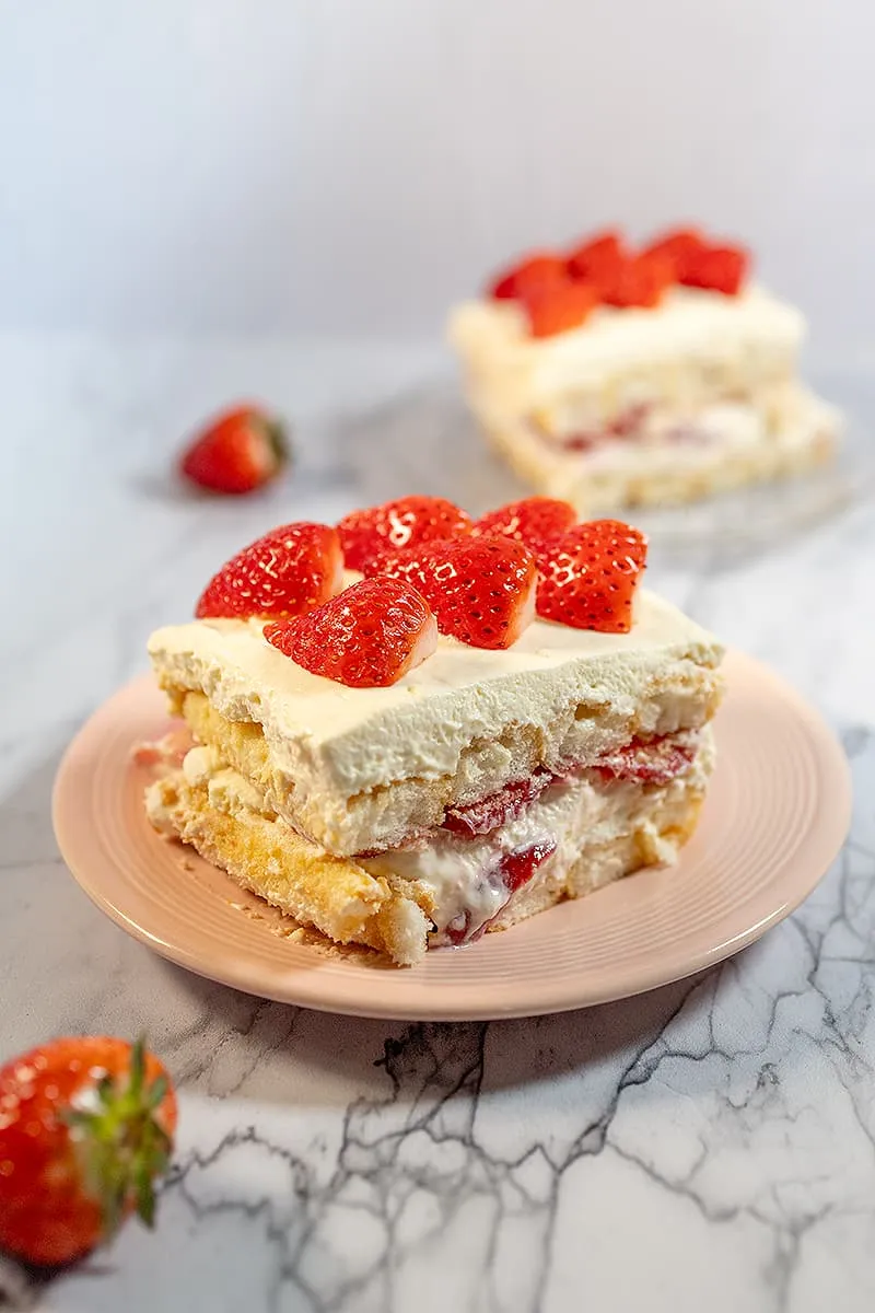 Aardbeien tiramisu