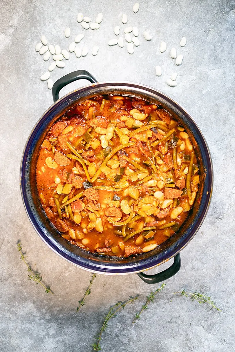 Bonenstoof met chorizo