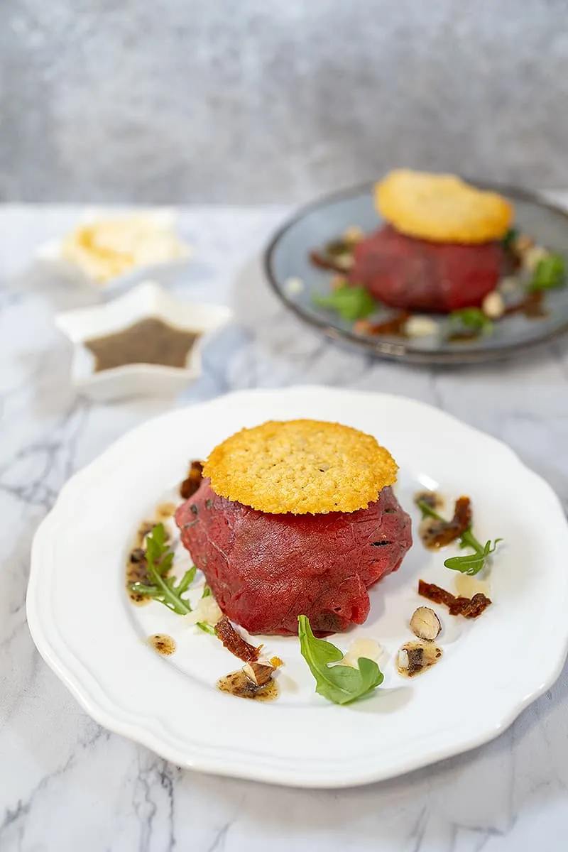 Zelfgemaakte carpaccio bonbons