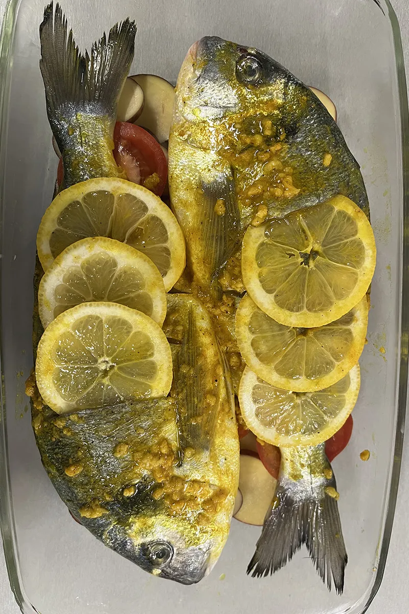 Dorade in de ovenschaal - stap 2