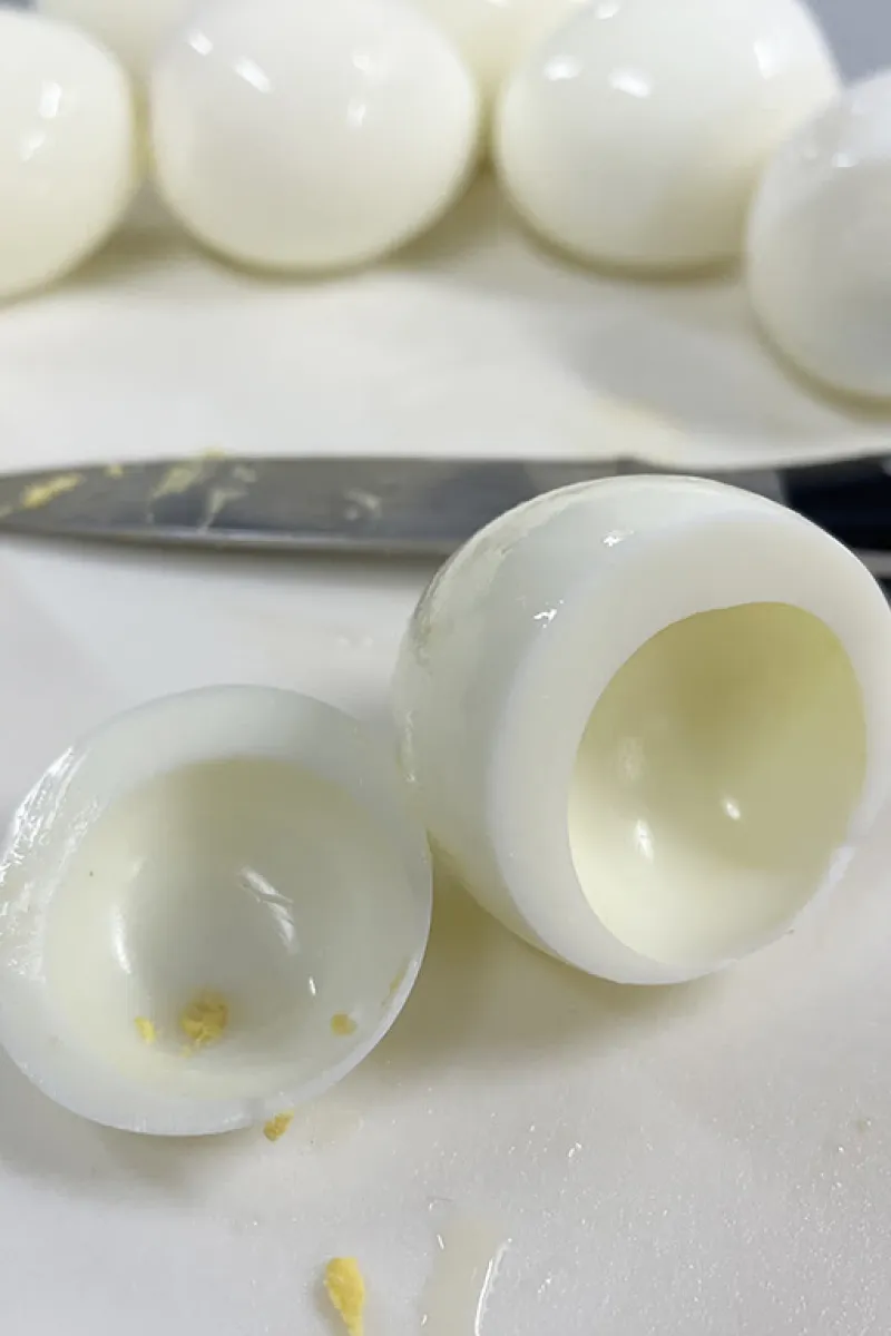 Gevulde eieren voorbereiding