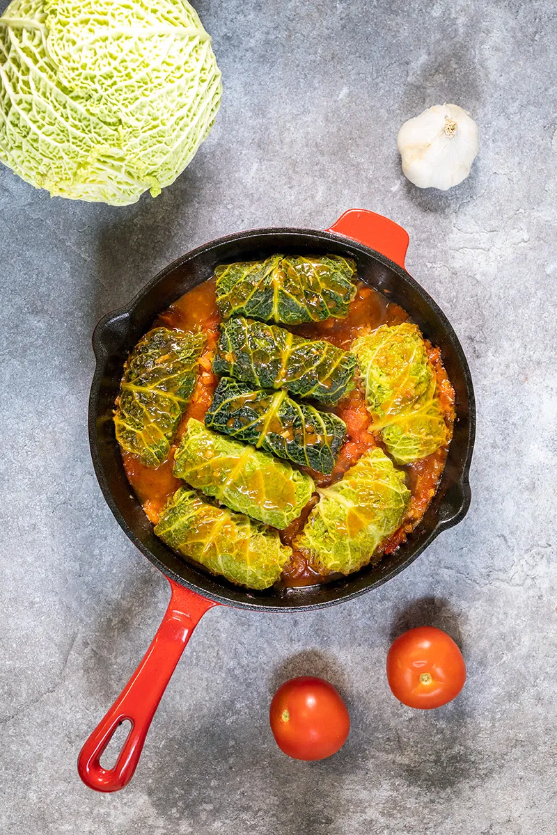 Gevulde koolrolletjes