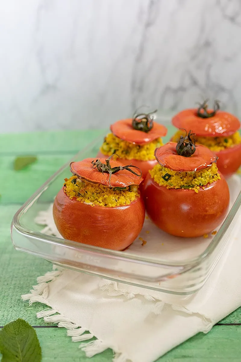 Gevulde tomaten met couscous