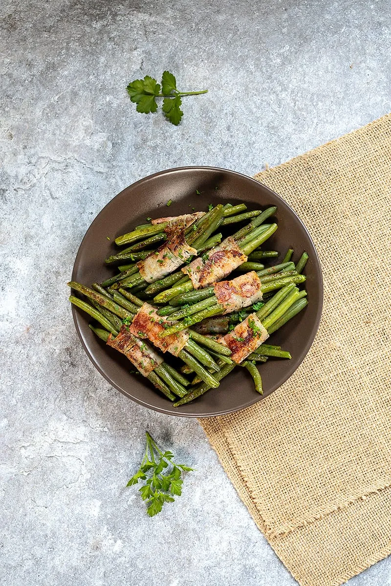 Haricots verts met spek