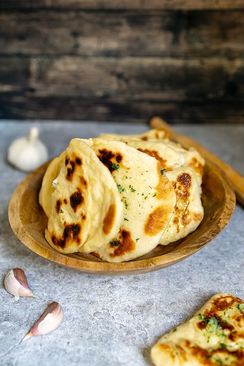 Knoflook naanbrood