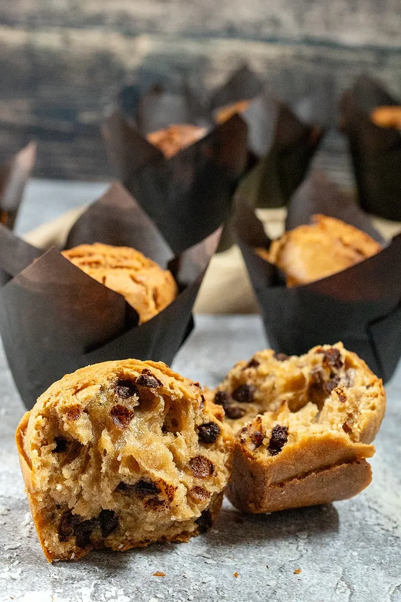 Kokosmuffins met chocolade