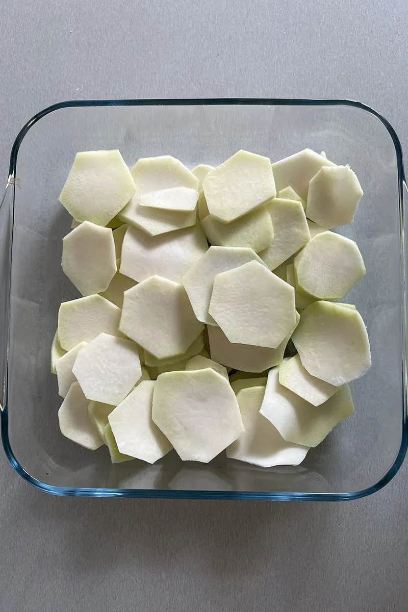 Koolrabi ovenschotel maken - stap 1